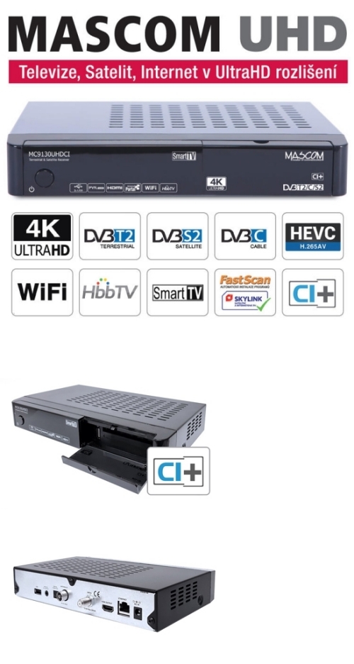 MC9130, DVB S2+T2+C další informace
